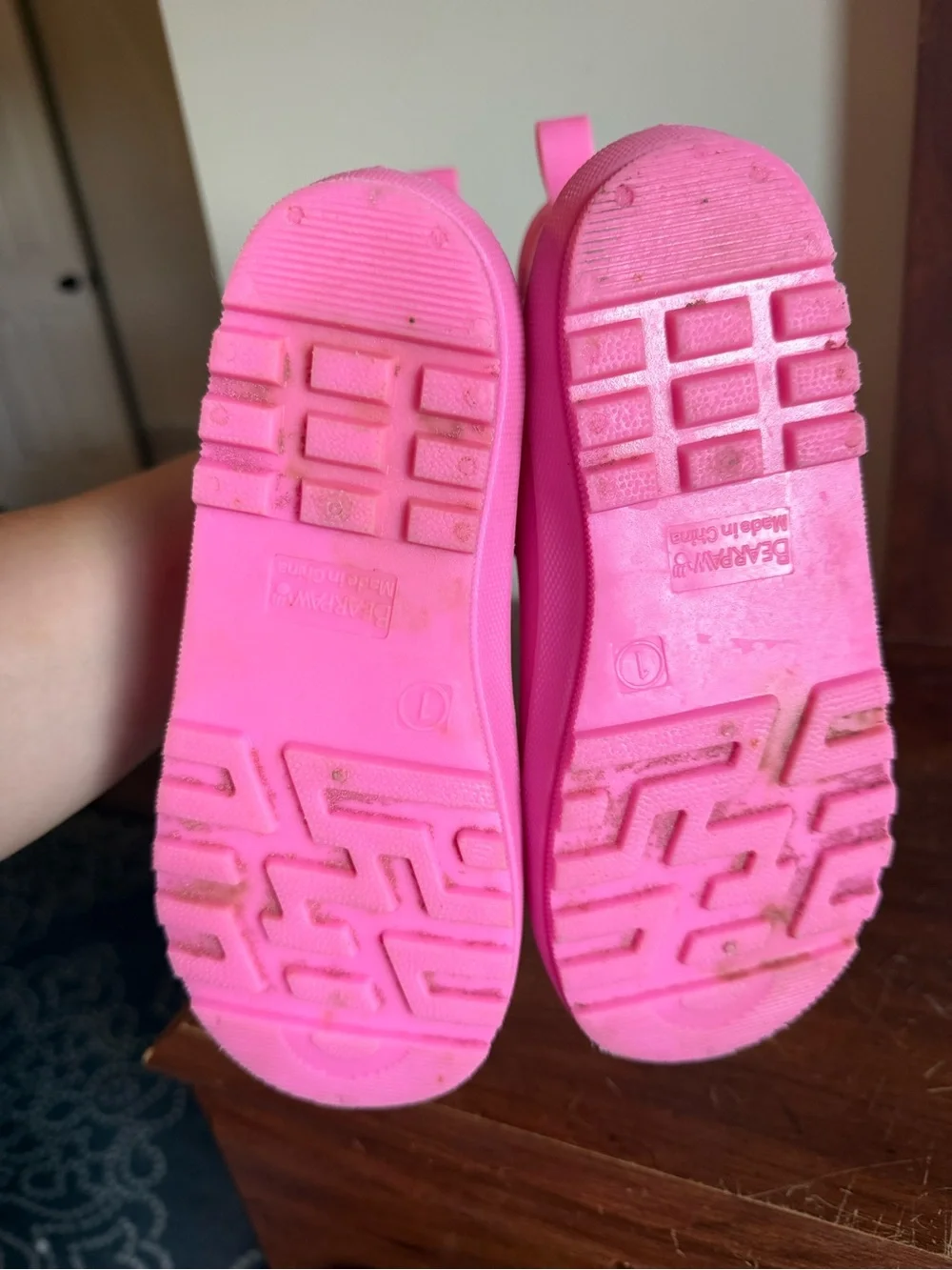 BearPaw Kids Pink Chelsea Rain Boots